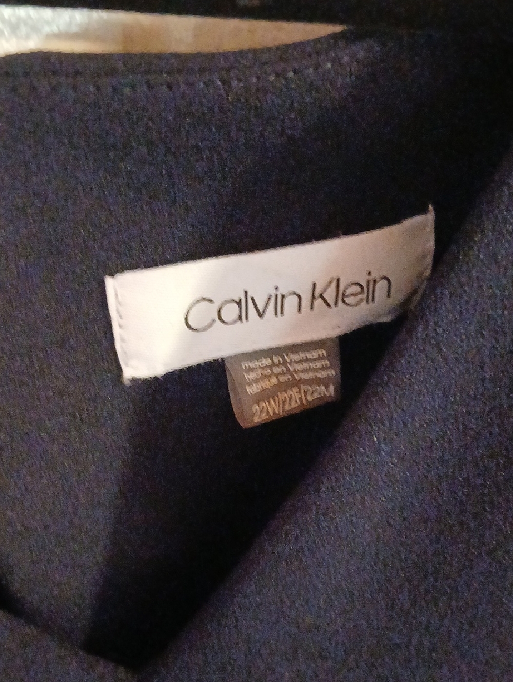 Womens Size 22 Calvin Klein Blue Midi Dress - Picture 4 of 6